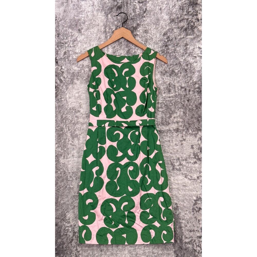 Marimekko Green Sheath Halter Mini Dress